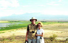 Susan and Hugh at Amboseli Susan's Story, Susan and Hugh at Amboseli