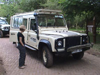Susan with our cool vehicle Photo from Susan's Story, Susan with our cool vehicle