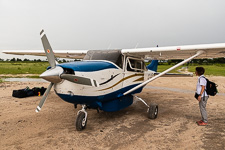 Susan about to get in this tiny plane Susan about to get in this tiny plane