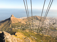 the cable car at table mountain the cable car at table mountain
