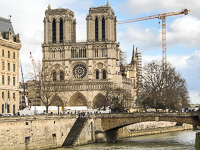 Notre Dame Cathedral under repair from the fire Notre Dame Cathedral under repair from the fire