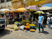 a roadside market we saw in Banjul Photo from Susan's Story, a roadside market we saw in Banjul