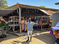 unfriendly vendor wanted us to come into his stall Susan's Story, a friendly vendor wanted us to come into his stall