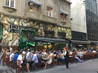 An outdoor restaraunt off of Florida Avenue in Buenos Aires Photo from Susan's Story, An outdoor restaraunt off of Florida Avenue in Buenos Aires