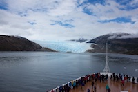 Brujo Glacier from the Zaandam Susan's Story, Brujo Glacier from the  Zaandam