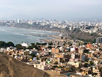 We got a panaromic view of Lima from the hill south of the city Photo from Susan's Story, We got a panaromic view of Lima from the hill south of the city