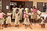 Lome, Togo. Children outside their classroom near Lome, Togo Lome, Togo. Photo from Susan's Story, Children outside their classroom near Lome, Togo