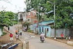 São Tomé and Príncipe. Scene in the fishing village of Pantufo São Tomé and Príncipe. Susan's Story, Scene in the fishing village of Pantufo