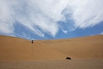 Walvis Bay, Namibia. Susan high on Dune 7 Walvis Bay, Namibia. Susan's Story, Susan high on Dune 7