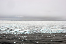 the first time we had ever sell to the Arctic ice cap Photo from Susan's Story, the Arctic ice cap from our ship