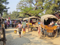 A donkey cart ride in Ava Photo from Susan's Story, A donkey cart ride in Ava