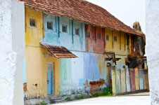 artistic photo with lots of color Photo from Susan's Story, an artistic photo that Susan made of some houses we saw