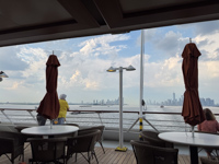 Photo from Susan's Story, a view from the stern of Insignia as we left New York City