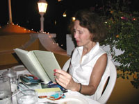 Susan celebrates a birthday out to dinner with her family in Bonaire Susan celebrates a birthday out to dinner with her family in Bonaire