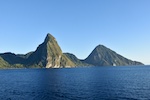 the famous pitons Photo from Susan's Story, overview of the famous pitons