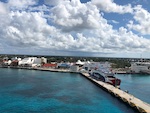 the view of the port from the ship in Cozumel Susan's Story, the view of the pork from the ship in Cozumel