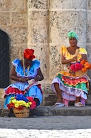 Ladies we saw at Cathedral Square in Havana, Cuba Susan's Story photo, Ladies we saw at Cathedral Square in Havana, Cuba