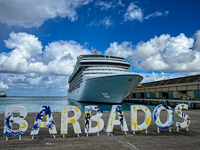 Photo from Susan's Story, The sign welcomes us at the cruise terminal in Bridgetown