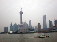 The Perl Tower from the Bund Photo from Susan's Story, The Perl Tower from the Bund