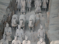 the terra-cotta soldiers Photo from Susan's Story, the terra-cotta soldiers