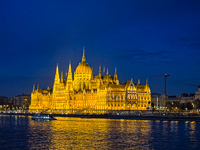 Photo from Susan's Story, The Hungarian Parliament from the Danube at night