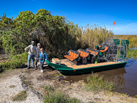 Photo from Susan's Story, Us with Captain Chris and his airboat in the Everglades