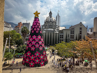Photo from Susan's Story, Plaza Botero from the museum window