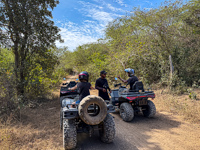 Photo from Susan's Story, riding ATV's on Rosario Island