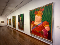 Photo from Susan's Story, a painting by Botero in his museum