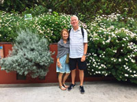 Photo of Susan and Hugh at the Flower Dome in Singapore