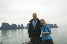 Photo of Susan and Hugh on Ha Long Bay Photo of Susan and Hugh on Ha Long Bay