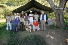 Photo of us all with our staff at Nabi Camp on the Serengetti Photo of us all with our staff at Nabi Camp on the Serengetti