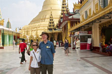 Photo of Susan and Hugh at Swedagon in Myanmar Photo of Susan and Hugh at Swedagon in Myanmar