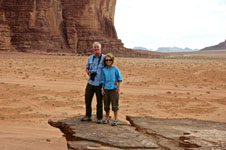 Photo of Susan and Hugh at WadiRum in Jordan Photo of Susan and Hugh at WadiRum in Jordan