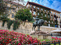 A statue of St George and the Dragon in Zagreb, Croatia Photo from Susan's Story, A statue of St George and the Dragon in Zagreb, Croatia