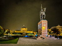 Night view of Tito Square in Zagreb Photo from Susan's Story, V