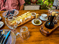 Our lunch on the island of Brac Photo from Susan's Story, Our lunch on the island of Brac