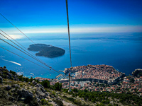 old town of Dubrovnik from the top of the cable car Photo from Susan's Story, old town of Dubrovnik from the top of the cable car