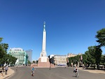 Freedom Square in Riga, Latvia Freedom Square in Riga, Latvia