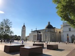 At the foot of oldtown in Vilnius, Lithuania Photo from Susan's Story, Europe 2018, At the foot of oldtown in Vilnius, Lithuania
