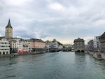 Along the river on old town Zurich Photo from Susan's Story, Europe 2018, Along the river on old town Zurich