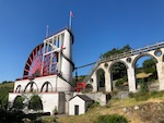 The famous Laxey Wheel on the Isle of Man Photo from Susan's Story, Europe 2018, The famous Laxey Wheel on the Isle of Man