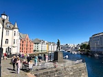 Downtown Ålesund on a sunny summer day Photo from Susan's Story, Europe 2018, Downtown Ålesund on a sunny summer day