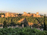 The Alhambra in Granada just before sunset Photo from Susan's Story, Europe 2018, The Alhambra in Granada just before sunset