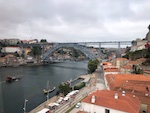 A view of the Luis Bridge and old city of Porto on the Duoro River in Portugal Photo from Susan's Story, Europe 2018, A view of the Luis Bridge and old city of Porto on the Duoro River in Portugal
