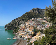 Positano from the ferry Susan's Story, Positano from the ferry