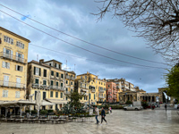 Old town Corfu from the Esplanade in front of the Old Fort Susan's Story, Old town Corfu from the Esplanade in front of the Old Fort