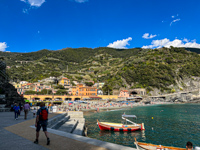 Monterosso as we arrived by ferry from Vernazza Susan's Story, Monterosso as we arrived by ferry from Vernazza