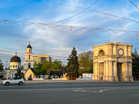 The arch and National Cathedral at Steven the Great Park in Chisinau Susan's Story, The arch and National Cathedral at Steven the Great Park in Chisinau