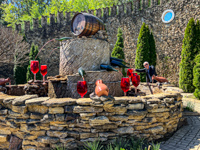 the wine fountain at the Mileștii Mici Winery Photo from Susan's Story, the wine fountain at the Mileștii Mici Winery